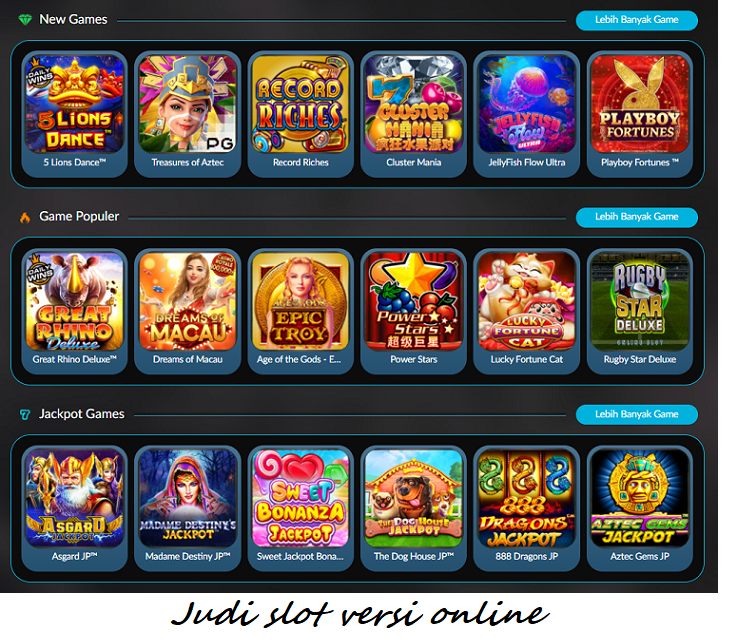 Judi slot versi online